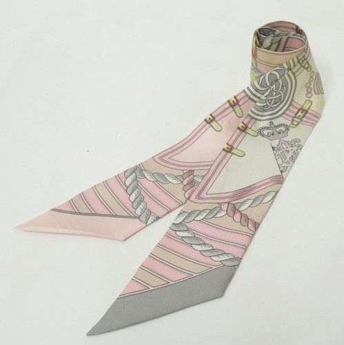 Authentic HERMES Silk Scarf Twilly  F#52796
