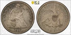 1867 P Seated Liberty Silver Dollar $1 PCGS Genuine XF detail Cleaned