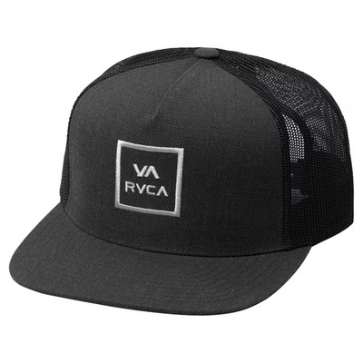 RVCA VA All The Way Adjustable Trucker Hat - Black