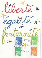 Carte 1er jour Marianne en Euro 2002 2