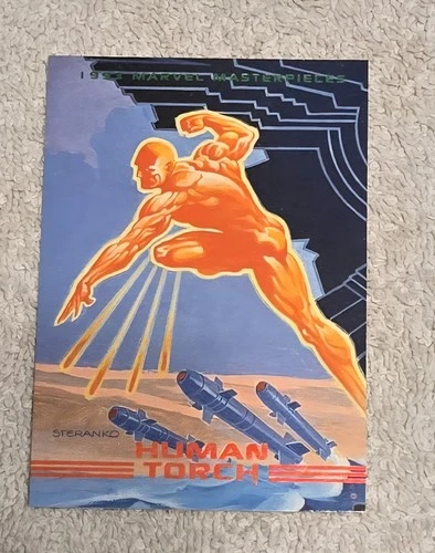 1993 Skybox Marvel Masterpieces Human Torch #2 Comic Book Trading Card