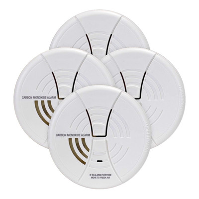 First Alert Co250B Family Gard Basics Carbon Monoxide Alarm 4-Pack Battery