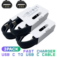 3Pack 3FT USB-C To Type-C Cable Fast PD Charger Lot For Samsung Charging Cord