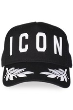 DSQUARED2 Icon Baseball Laurel Wreath Cap Bla...