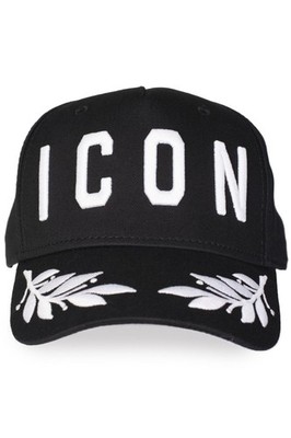 DSQUARED2 Icon Baseball Laurel Wreath Cap Black