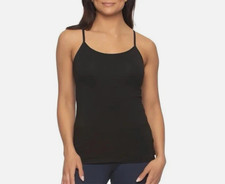 Felina Women's 4-Pack Cotton Stretch Camisole Tank, Black/White/Beige, Size M