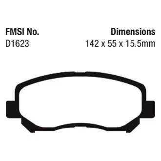 For Mazda CX-5 2013-2024 EBC DP42134R Yellowstuff Front Brake Pads Foto 2 de 3