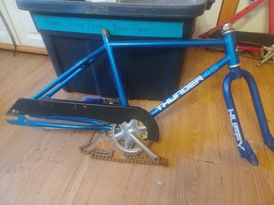RARE Huffy Thunder 45 Vintage Bmx Frame And Fork 20” Old School | eBay