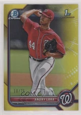2022 Bowman Chrome Prospects Yellow Refractor 10/75 Andry Lara #BCP-70 0r5k