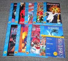 Lot of 10 Sega CD Instruction Manuals Fast Sh...