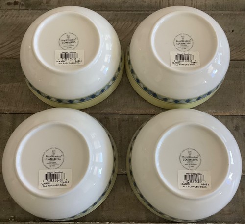 Set of 4 Royal Doulton 6” CARMINA All Purpose Soup, Cereal Bowls—NEW WITH TAGS - Picture 4 of 4