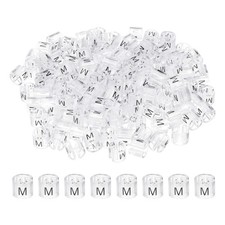 140 Pcs Clothes Hanger Markers, m Size Tag Fit 3mm Rod, Clear