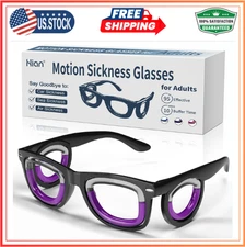 Adult Anti- Motion Sickness Smart Glasses, Ultra-Light Portable Nausea Relief Li