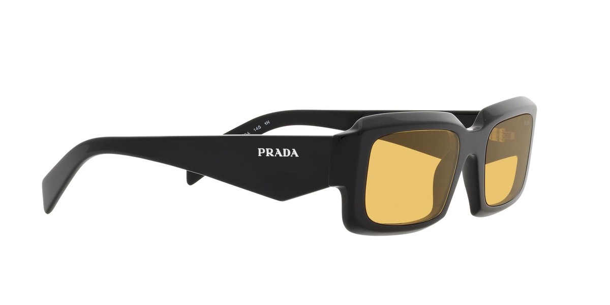 Prada Sunglasses PR 27ZS 16K70A Black yellow Man | eBay