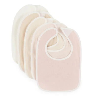 5er Pack Baby Lätzchen mit Klettverschluss abwaschbar wasserdicht Baumwolle - Bild 1 von 4
