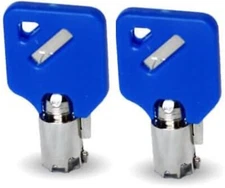 Milwaukee Husky Steel Glide Tool Box Replacement Keys R15 With Blue Caps R15 Key