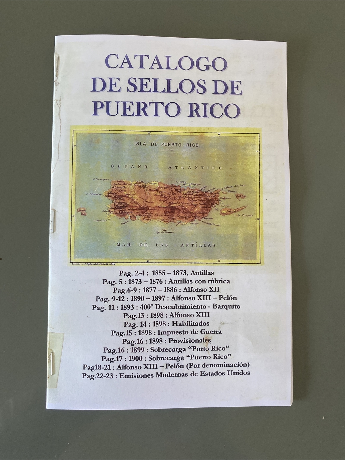 L@@K PUERTO RICO STAMPS CATALOGÓ 1855-2000 A COLOR
