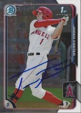 Jared Foster Los Angeles Angels 2015 Bowman Chrome Rookie Signed Card
