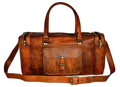 Herren Curo Leder Außen Fitness Reisetasche Reise Weekender Übernachtung Gepäck