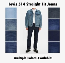Levi's Men's 514 Straight Fit Denim Pants Multiple Colors Available