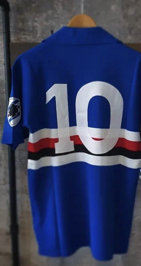 UC サンプドリア86/87 マンチーニ#10 Sampdoria 1986-87 Home Kit