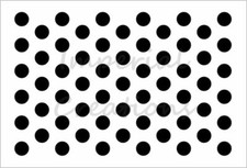 CIRCLES Polka Dot Pattern Design 7.5 x 11 Stencil Plastic Sheet NEW S409