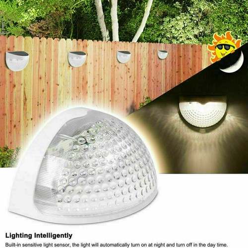 2-8er LED Solarleuchten Wandlampen Zaunleuchte Gartenleuchte Außen Treppen Lampe - Afbeelding 7 van 14