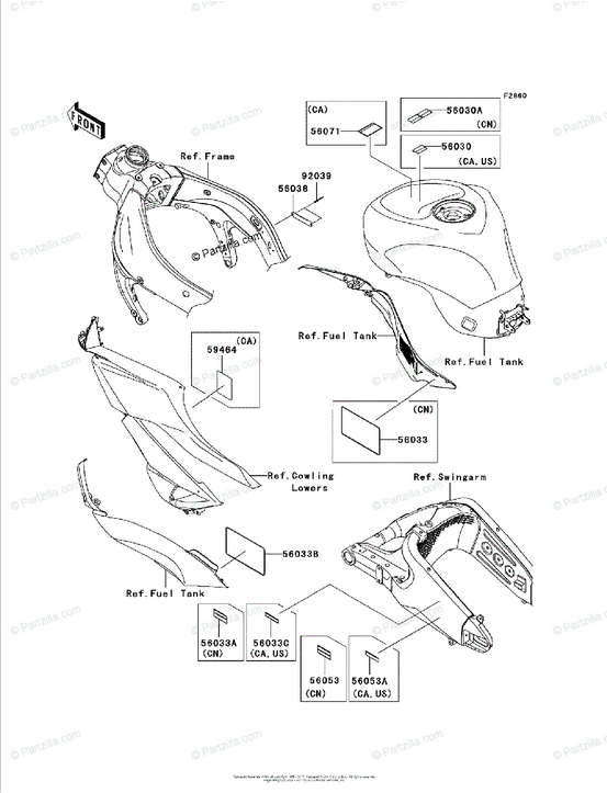 French ZX-6R NINJA New Genuine KAWASAKI Daily Safety Check Decal