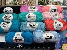 Ice Yarn Cecilia 100% Mercerized Cotton Baby Sport 50g 184yards Skein