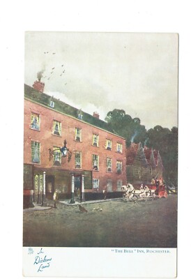 Postcards Vintage (1) Rochester, England ''The Bull'' Inn 1164 UP (#930)