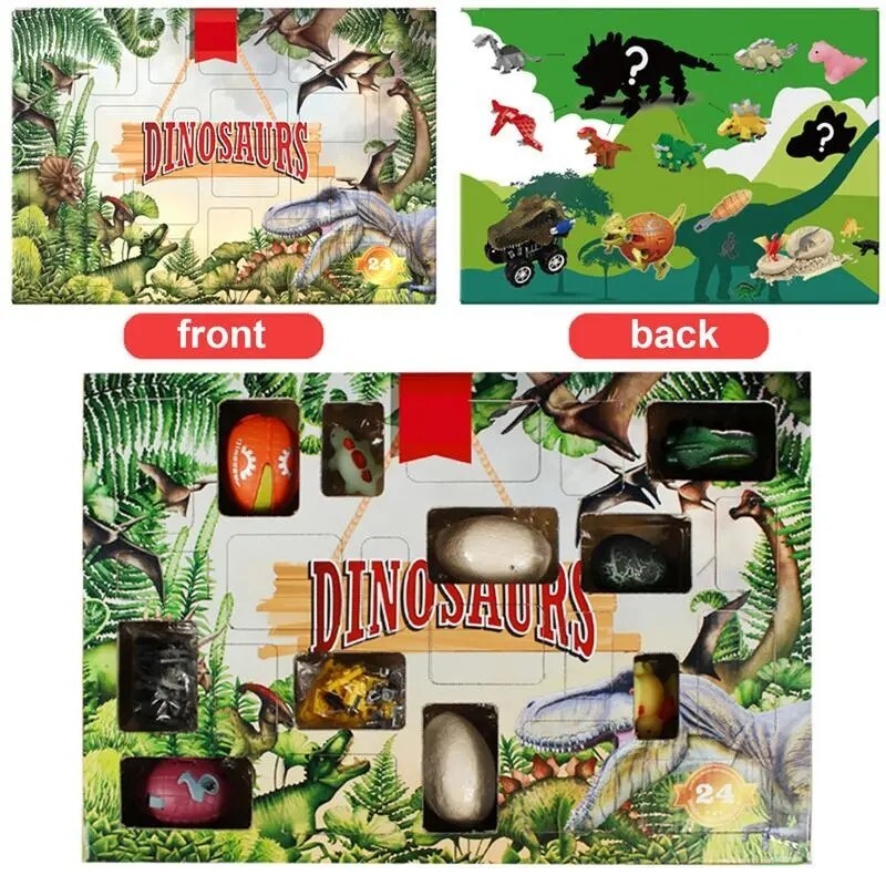 Calendrier De L’Avent Dinosaure – 24 Figurines Surprises œuf Magique