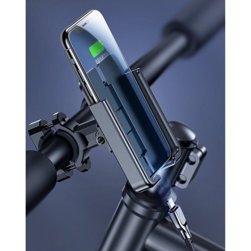 Joyroom Handyhalterung Fahrrad Fahrradhalterung Fahrrad Halter am Lenker schwarz - Bild 3 von 15