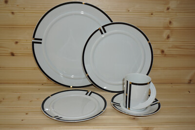 Rosenthal Nera 5-Piece Place Setting-Dinner, Salad, Bread Plate, Cup & Saucer