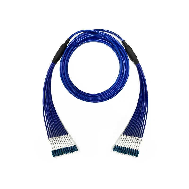 100M Indoor Armored LC-ST 12 Core Single-Mode 9/125 Fiber Patch Cord-97435 - Image 1 of 1
