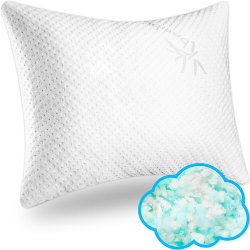 Luxury Cooling Memory Foam Pillow for Side, Back & Stomach Sleepers - 26" x 20" - Picture 3 of 11