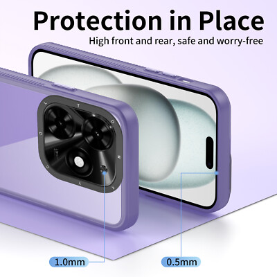 For Tecno Spark 20, Shockproof Hybrid Clear Soft Rubber Crystal Cover Case