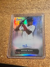 2022 Bowman Sterling Baseball Refractor # PA-MB Miguel Bleis Autographed 035/150