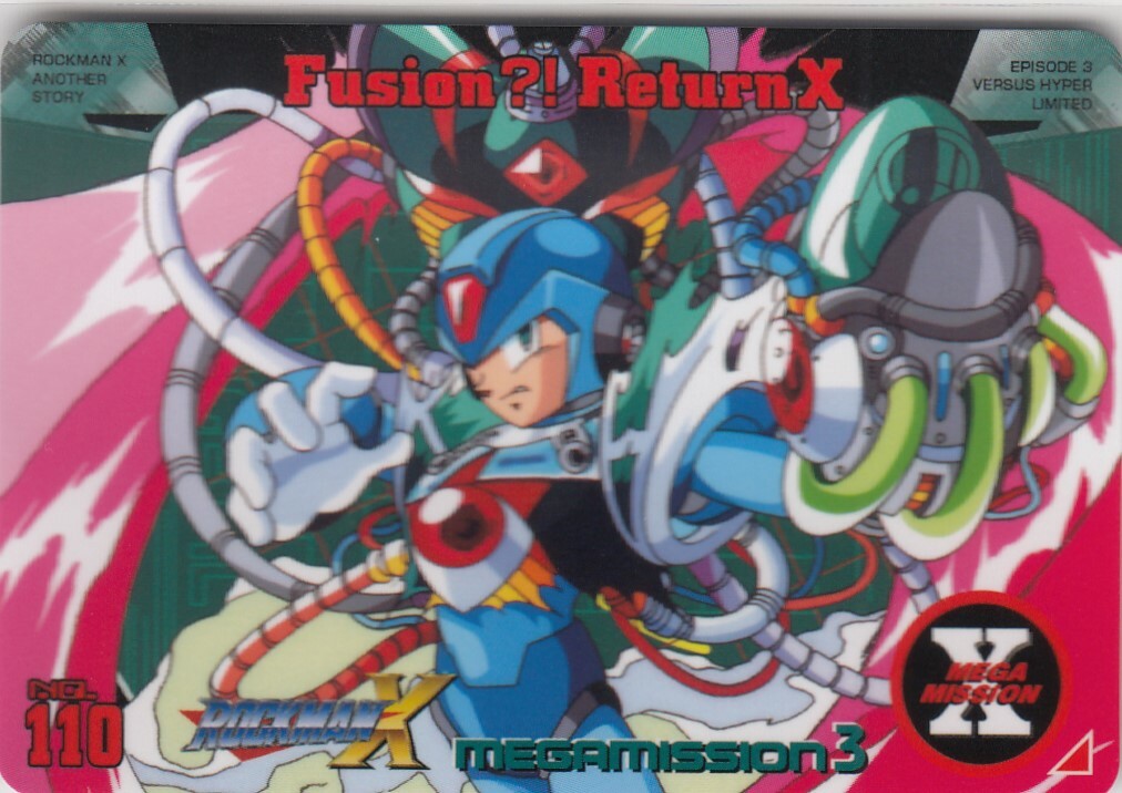 No.110 Megaman X Mega Mission ［RockmanX］ Carddass Selection Box
