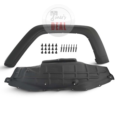Fit 2020-2024 Gladiator Mojave Rubicon Wheel Opening Flare Molding Splash Shield