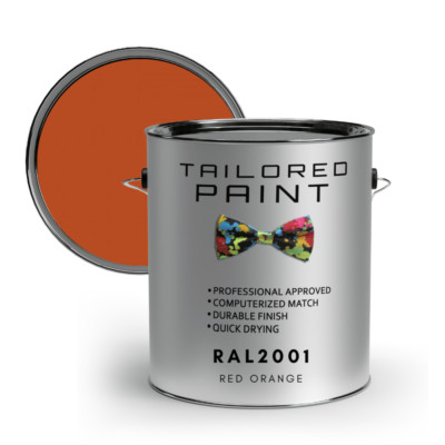 RAL2001 ROT ORANGE GLANZ uPVC Fenster & Tür 1K Pinsel oder Spray On