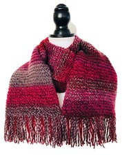 Unisex Hand Knitted Scarf 12  x 69  