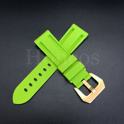 22 - 26 MM Soft Rubber Black Sport Diver Watch Band Strap Fits For Invicta