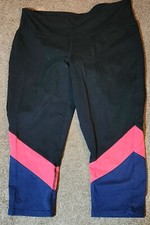 LANE BRYANT COLORBLOCK CROP LEGGING Yoga Running Pants sz 18/20