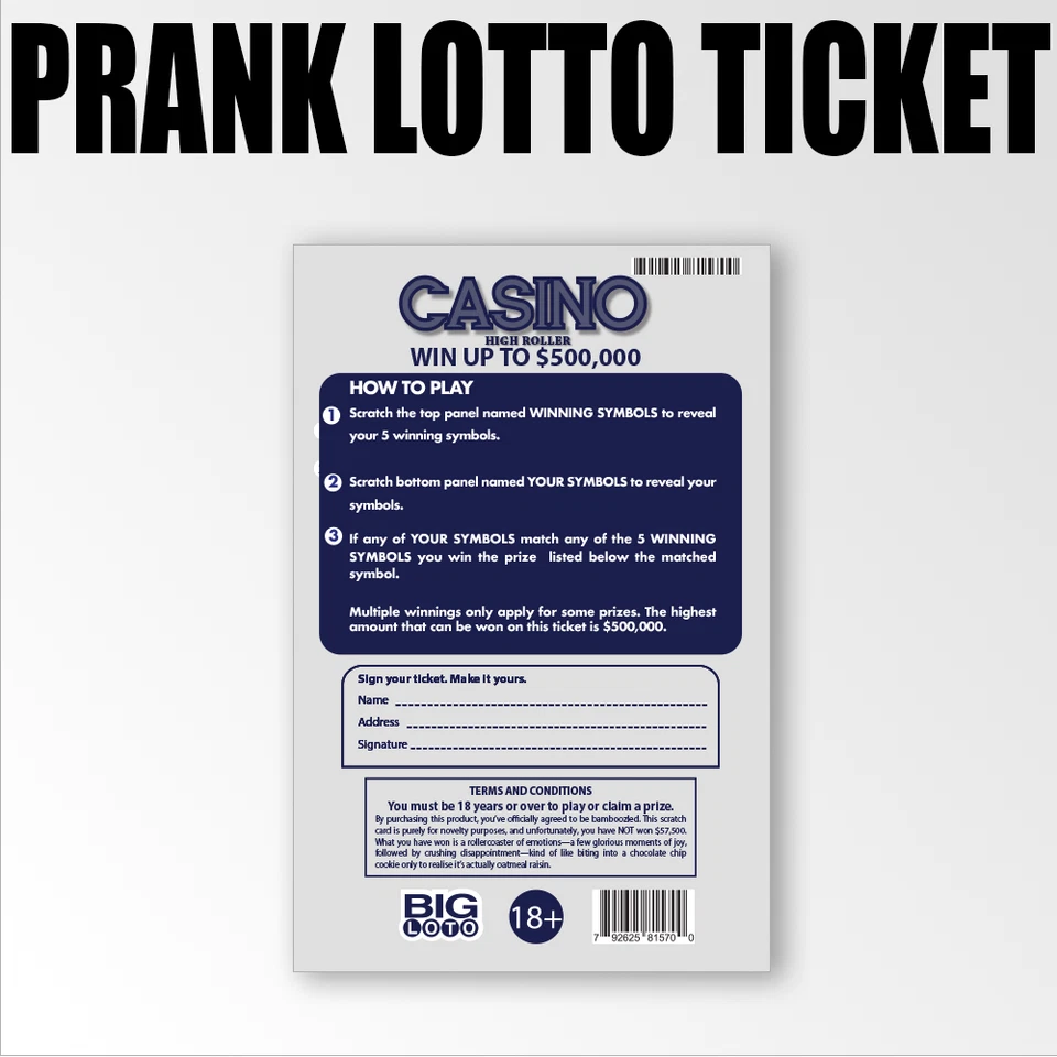 Prank Lottery Tickets Winning Lotto Scratch Cards - image 4 of 4