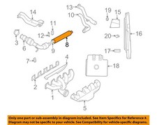 Chrysler Oem 03-06 Viper Exhaust Components-resonator Pipe 5290387ac