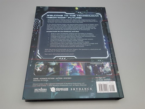 Altered Carbon The Roleplaying Game - Core Rulebook (Renegade Game Studios) - Picture 4 of 12
