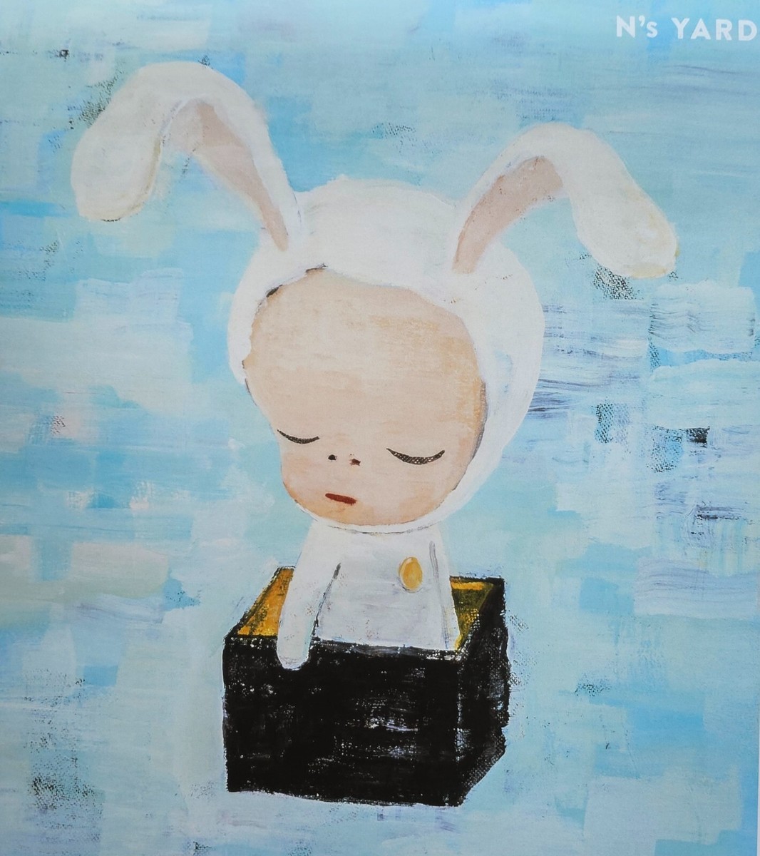 Yoshitomo Nara Little Bunny in the Box sleeping cute Poster N's