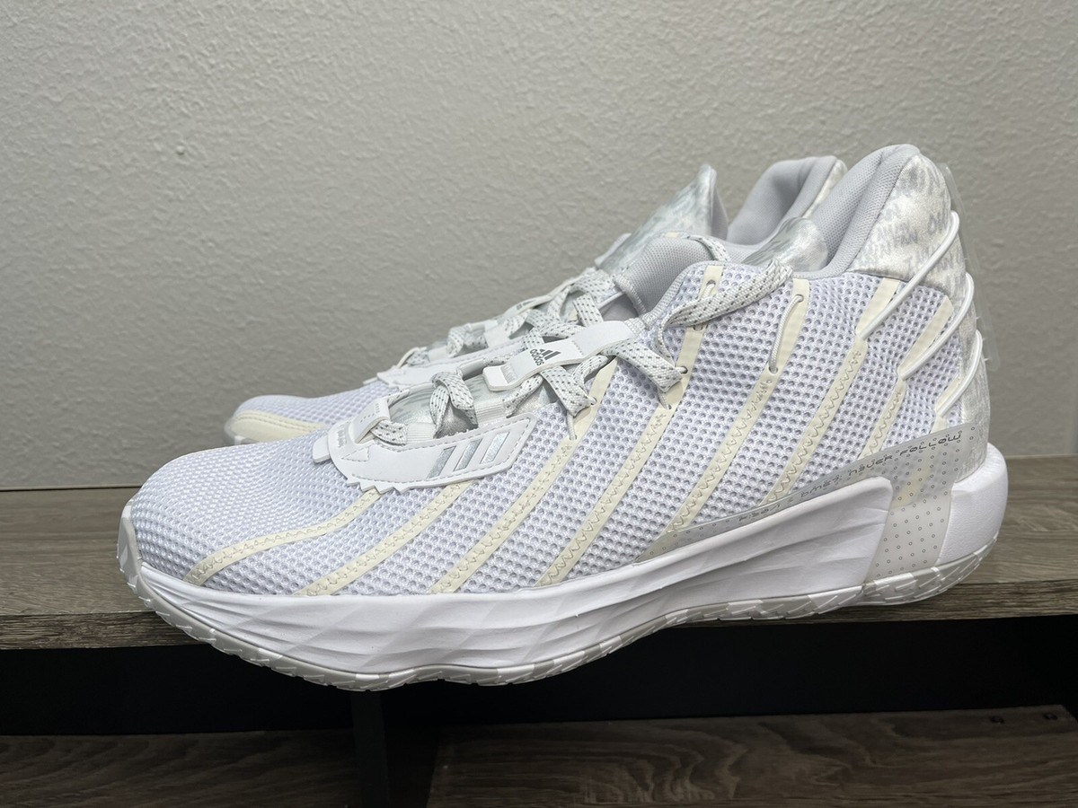 Men’s Size 17 Adidas Dame 7 ‘I am My Own Fan’ Cloud White - FY0158 NEW Mens Size 18 Adidas Dame 7 Basketball Shoes  main image 2