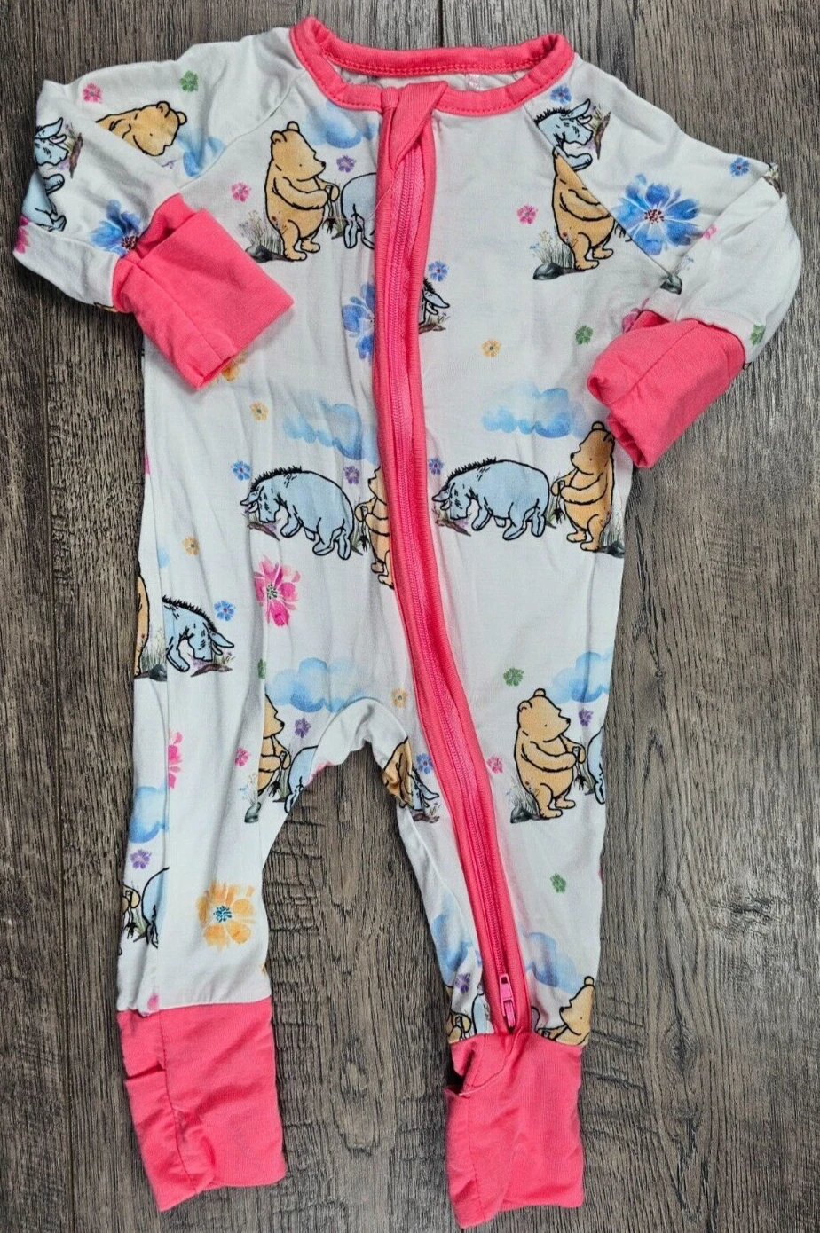 Baby Girl Clothes Miozing Newborn Pink Pooh Eyeore Bamboo Outfit