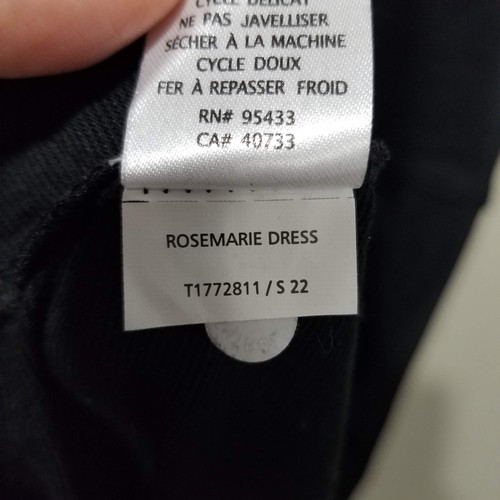 Vestido Toad&Co Mujer XL Negro Rosemarie Tencel Lyocell Algodón Orgánico Elástico - Imagen 4 de 8